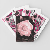 Sepia Flower Playing Cards playing cards
