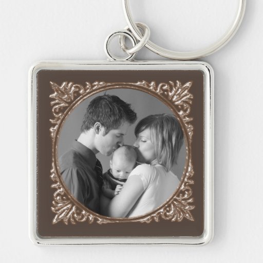 Sepia Frame Keychain Zazzle