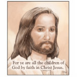 Sepia Jesus Art Bible Quote - Galatians 3:26 Cut Outs