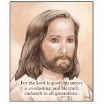 Sepia Jesus Art Bible Quote - Psalm 100:5 Cut Out