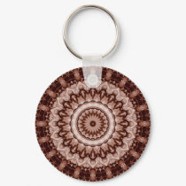 Sepia Kaleidoscope keychains