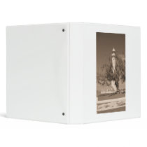 Sepia Lighthouse Avery Binder
