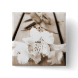 Sepia Lily Button