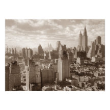 Sepia New York City Invitation