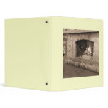 Sepia Photo Country Fireplace binders