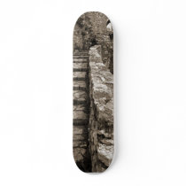 Sepia Picture Of Steps In Spis Castle In Slovakia skateboards