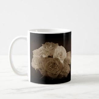 Sepia Rose Bouquet Mug
