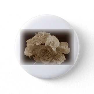 Sepia Rose Bouquet Pin