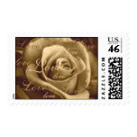 Sepia Rose ~ full of love Postage Stamps