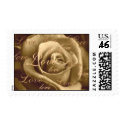 Sepia Rose ~ full of love postage by slantedeyes Sepia Rose ~ full of love postage