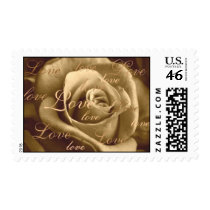Sepia Rose ~ full of love Postage Stamps