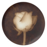 Sepia Rose Plate plates