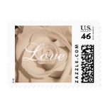 sepia rose postage