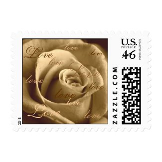 Sepia Rose - Small Stamp