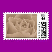 Sepia Rose Stamp stamps
