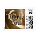 Sepia Rose Thank You Wedding Postage Stamp