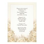 Sepia Roses 50th Anniversary Dinner Invitation