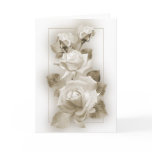 Sepia Roses Greeting Card