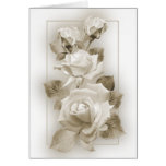 Sepia Roses Greeting Card