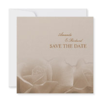 Sepia Roses - save the date announcement invitations by kool27 Sepia Roses - save the date announcement invitations
