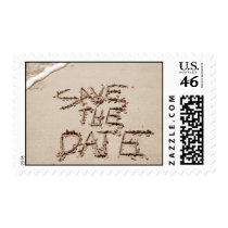 Sepia Save the Date postage
