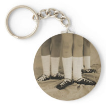 Sepia Soft Shoes Keychain