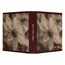 Sepia Sunflower Custom Photo Recipe Avery Binder by SmilinEyesTreasures Sepia Sunflower Custom Photo Recipe Avery Binder