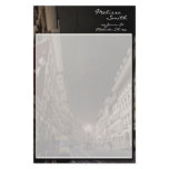 Sepia Toned European Cobblestone Scene Stationery Paper