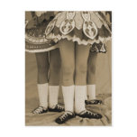 Sepia Toned Irish Dance Postcard