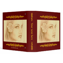 Sepia Woman Binders