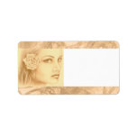 Sepia Woman Personalized Address Label