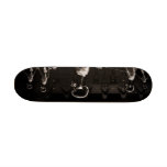 Sepia X-Ray Skeletons Midnight Stroll Skate Board Deck