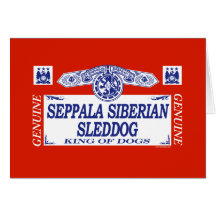 Seppala Siberian Sleddog Greeting Cards