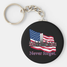 September 11 10 Year Anniversary Tshirt Key Chains