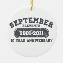 September 11 - 2011 Anniversary Ornaments