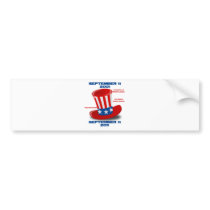 SEPTEMBER-11-ANNIVERSARY-UNCLE-SAM-HAT BUMPER STICKER