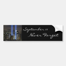 September 11, towers of light bumper stickers