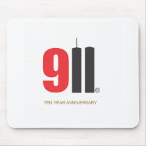 September 11 Twin Towers Love NY Mousepads