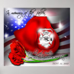 September 9/11 memorial poster Print