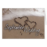 September Destination Beach Wedding Card