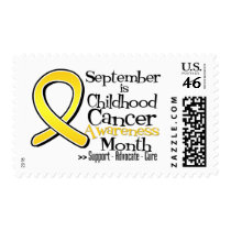 September is Childhood Cancer Awareness Month postage