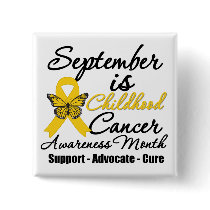 September is Childhood cancer Awareness Month v2 buttons by cancerapparel September is Childhood cancer Awareness Month v2 buttons