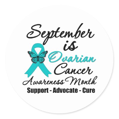 September is Ovarian Cancer Awareness Month Stickers