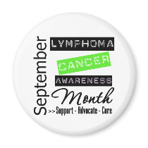 September - Lymphoma Awareness Month magnets by cancerapparel September - Lymphoma Awareness Month magnets