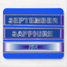 September Sapphire Mouse Pad