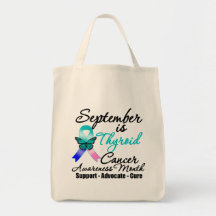 September Thyroid Cancer AWARENESS Month Canvas Bag