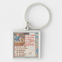 September: Trampling Grapes Keychains