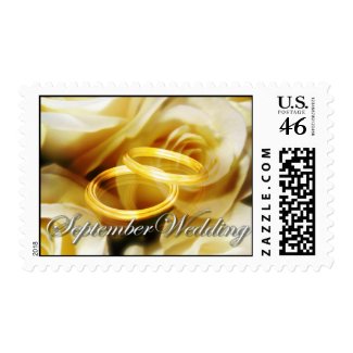 september wedding invitation stamp
