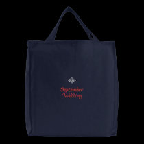 September Wedding Navy Embroidered Bag embroidered bags