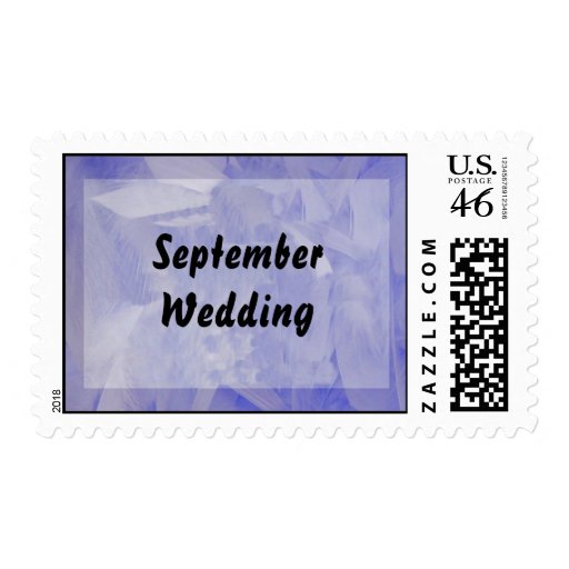 September Wedding Postage Stamp